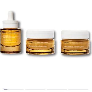 NWT Korres Black Pine Wrinkle Defying Routine Anti-Aging Set